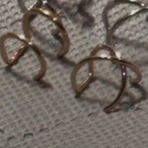 Cuff Earrings - No Piercing Needed! Each Selection Comes with 2 Rose Cuffs NWT